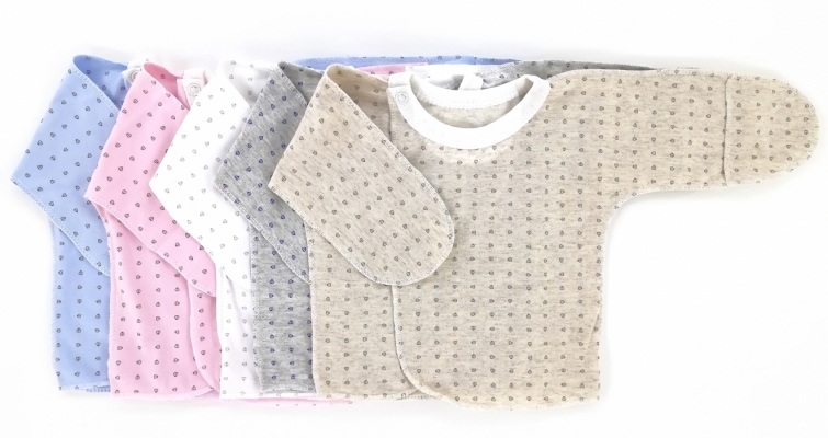 Распашонки "Сердечки"