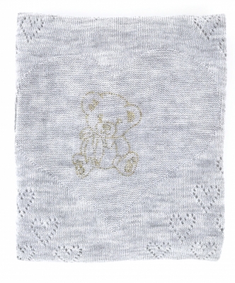 Плед "Мишка" серый