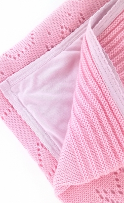 Плед "Корона" розовый