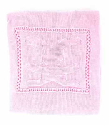 Плед "Зайка" розовый