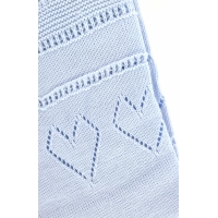 Плед "Зайка" голубой