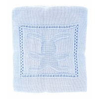 Плед "Зайка" голубой