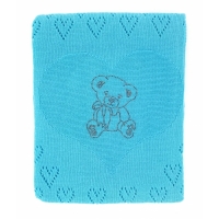 Купить Плед "Мишка" бирюзовый в Самаре